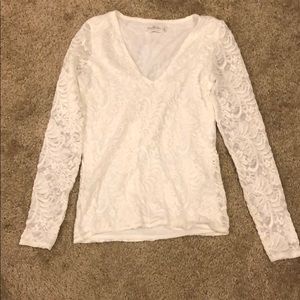 Lace V neck t shirt